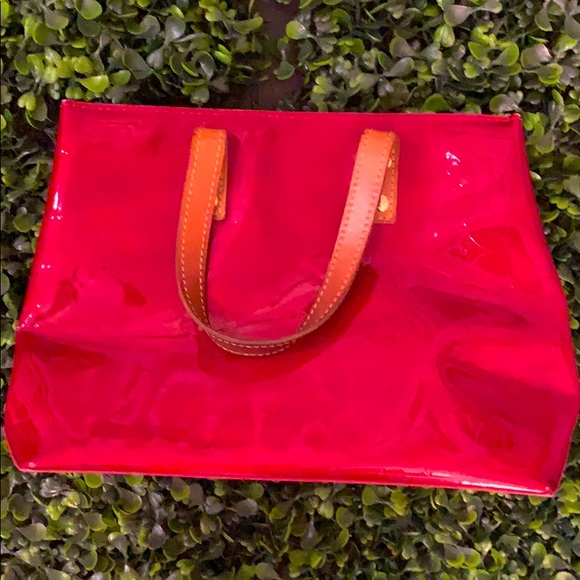 Louis Vuitton Red Vernis Monogram Mini PM Tote - shop 